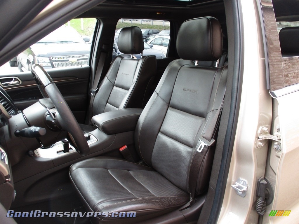 2014 Grand Cherokee Summit 4x4 - Cashmere Pearl / Summit Grand Canyon Jeep Brown Natura Leather photo #12