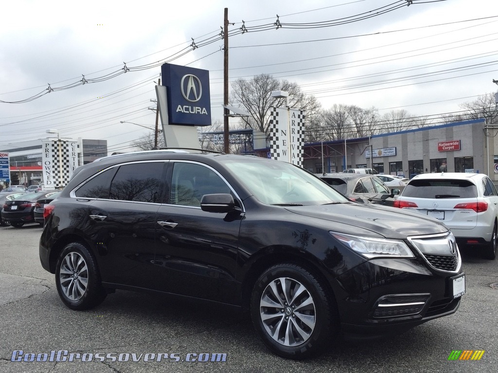 Crystal Black Pearl / Parchment Acura MDX SH-AWD Technology