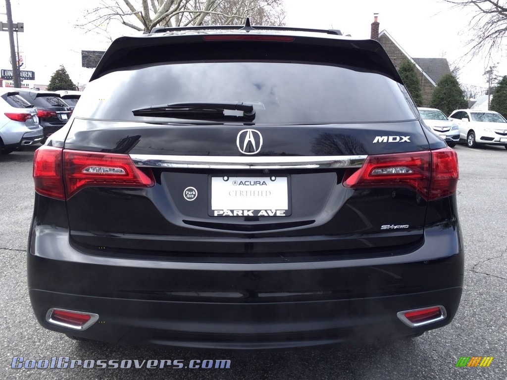2016 MDX SH-AWD Technology - Crystal Black Pearl / Parchment photo #4