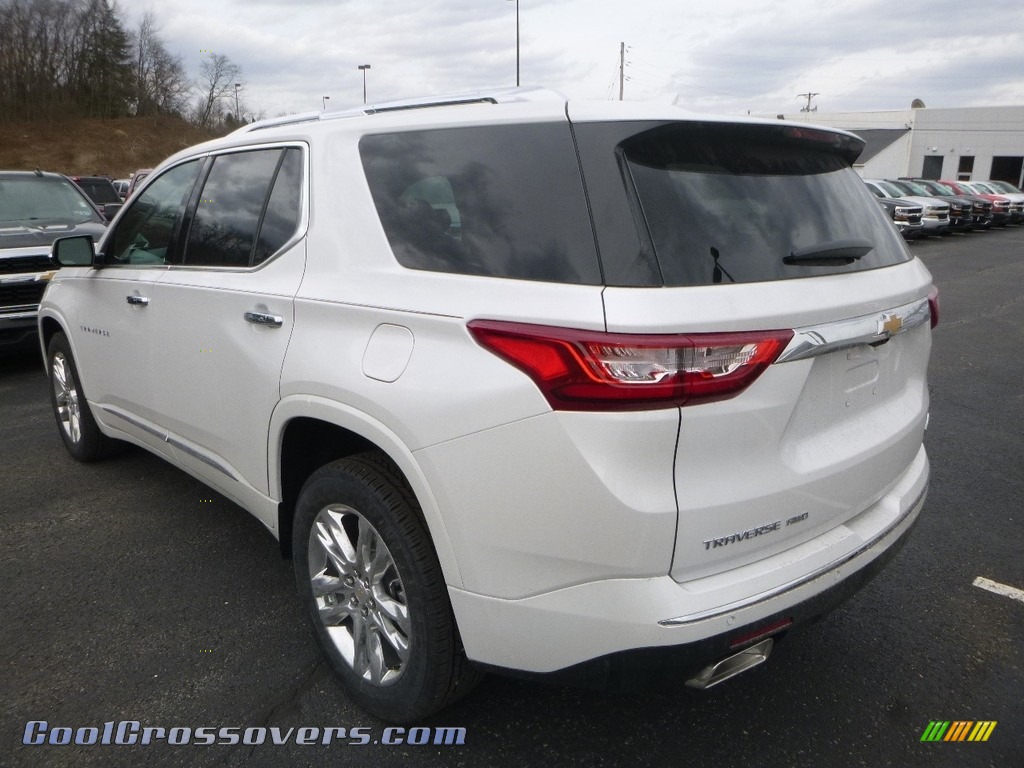 2018 Traverse High Country AWD - Iridescent Pearl Tricoat / High Country Jet Black/Loft Brown photo #3