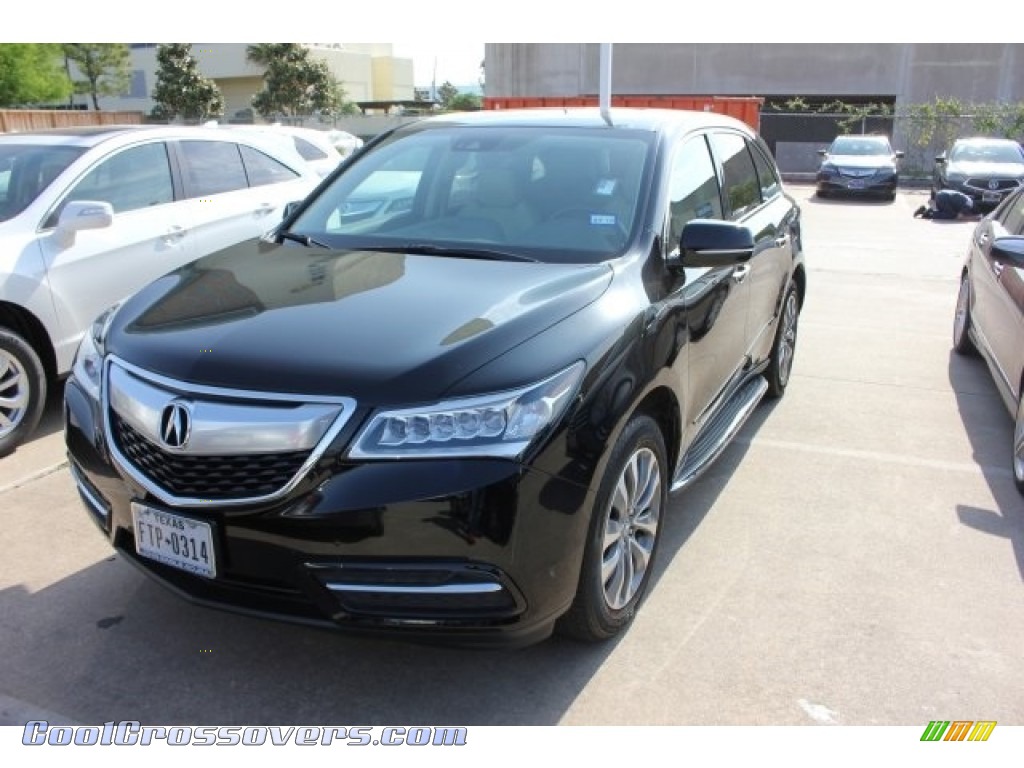 2016 MDX Technology - Crystal Black Pearl / Parchment photo #10
