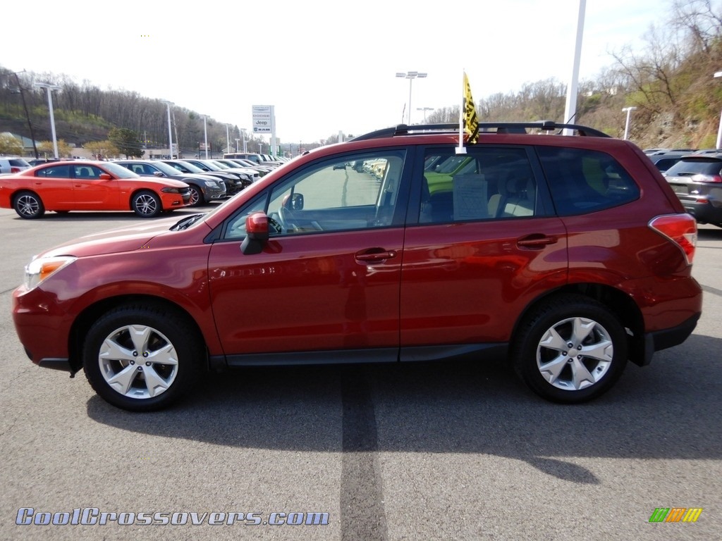 2015 Forester 2.5i Premium - Venetian Red Pearl / Gray photo #2