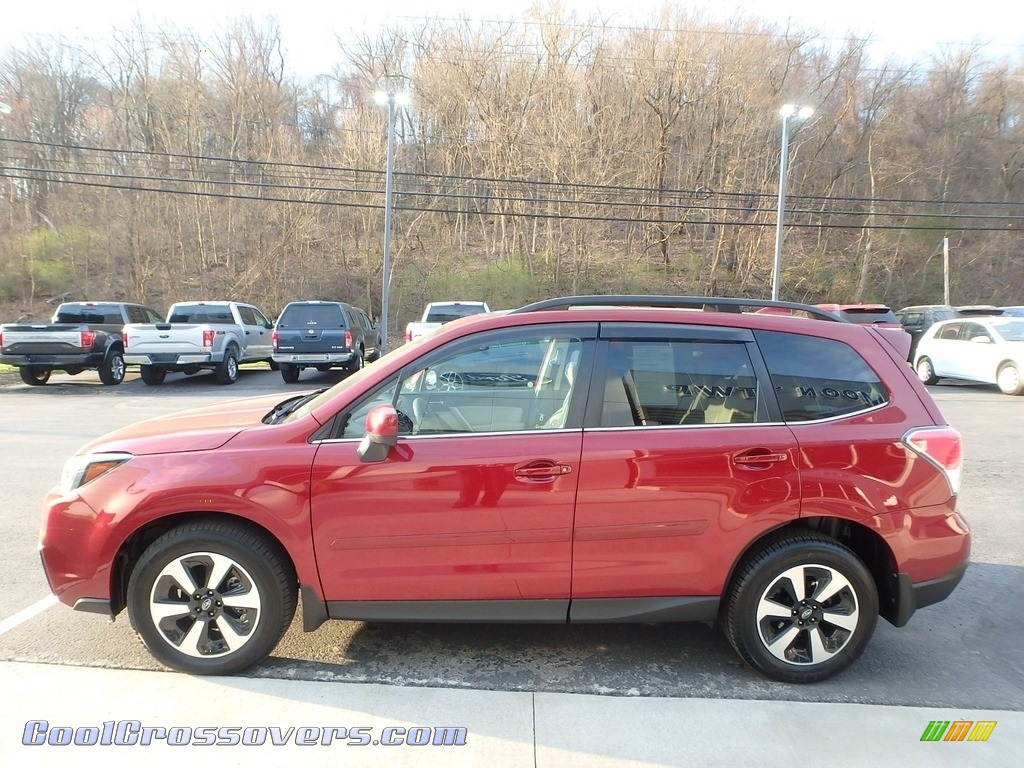 2017 Forester 2.5i Limited - Venetian Red Pearl / Gray photo #5