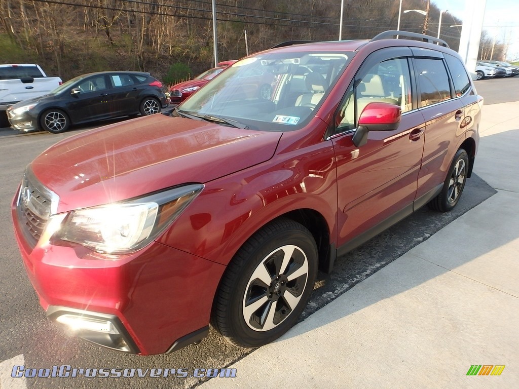 2017 Forester 2.5i Limited - Venetian Red Pearl / Gray photo #6