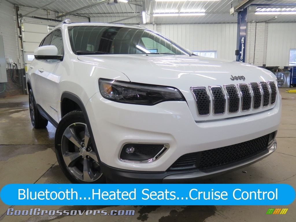 Bright White / Black Jeep Cherokee Limited