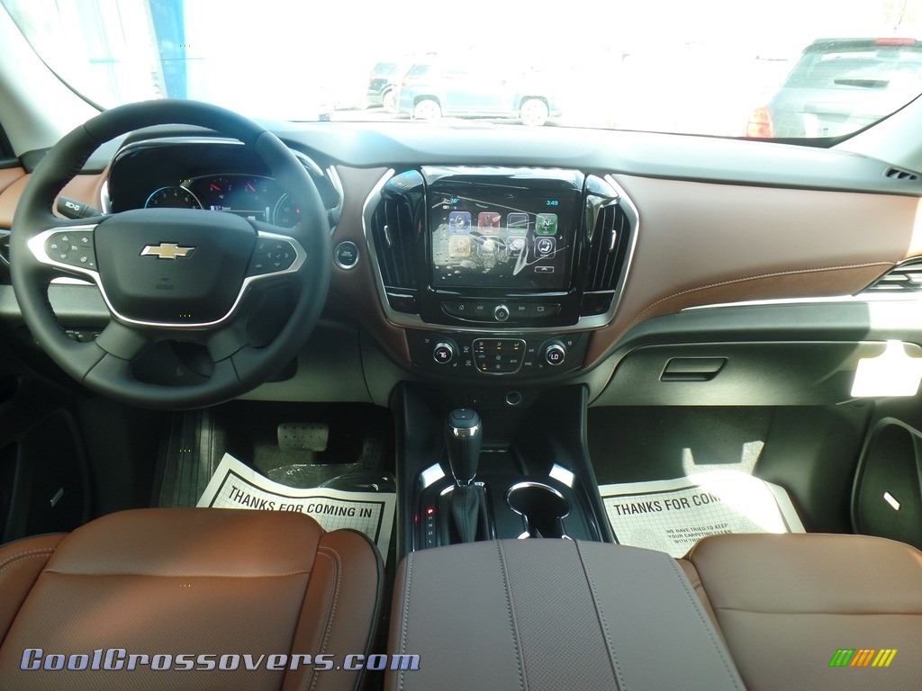 2018 Traverse High Country AWD - Iridescent Pearl Tricoat / High Country Jet Black/Loft Brown photo #46