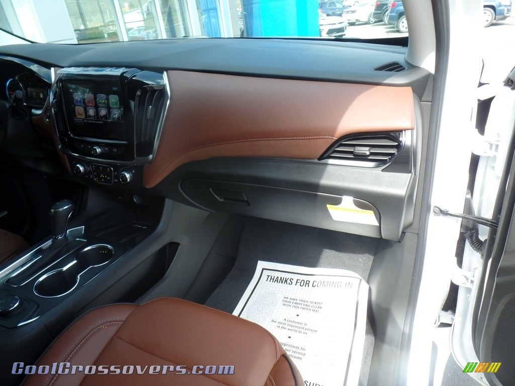 2018 Traverse High Country AWD - Iridescent Pearl Tricoat / High Country Jet Black/Loft Brown photo #64