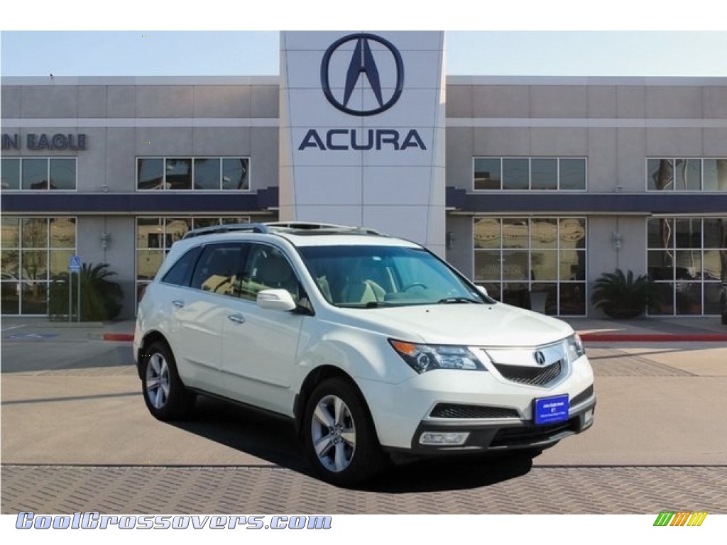 Aspen White Pearl / Parchment Acura MDX SH-AWD Technology