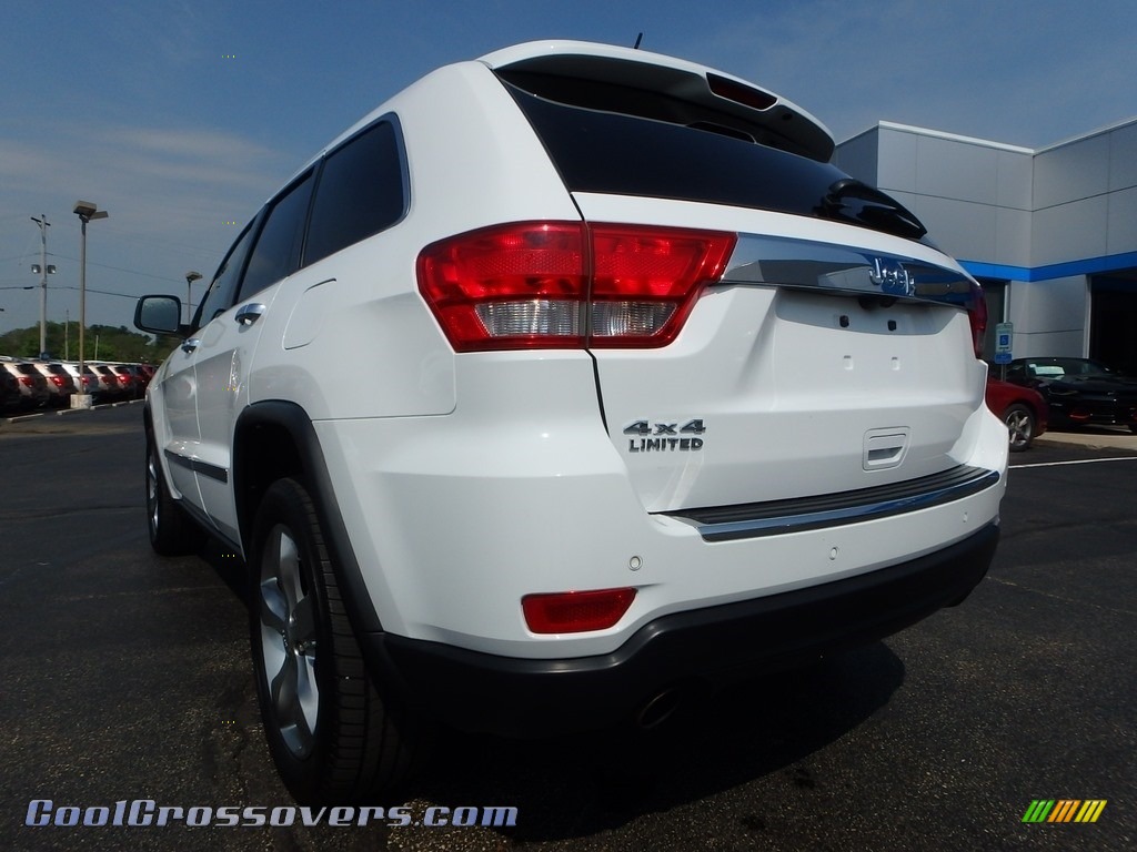 2013 Grand Cherokee Limited 4x4 - Bright White / Black/Light Frost Beige photo #5