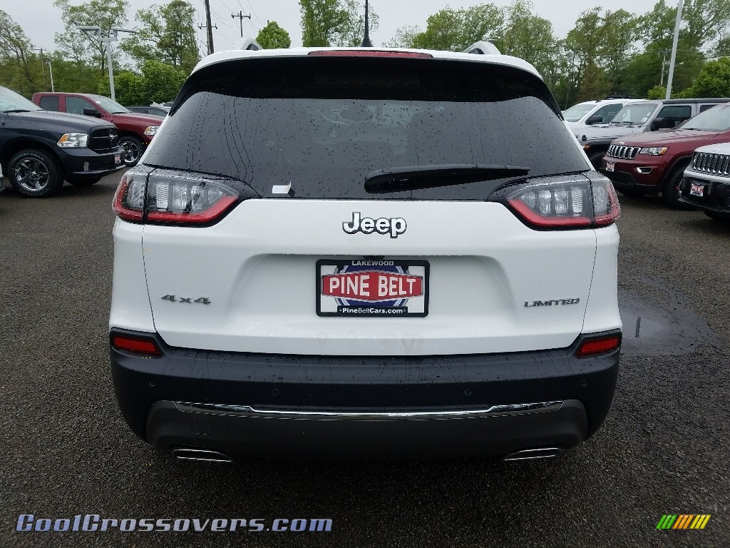 2019 Cherokee Limited 4x4 - Bright White / Black/Ski Grey photo #5