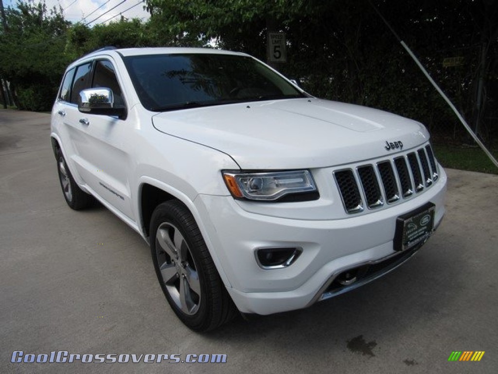 2014 Grand Cherokee Overland - Bright White / Overland Nepal Jeep Brown Light Frost photo #2