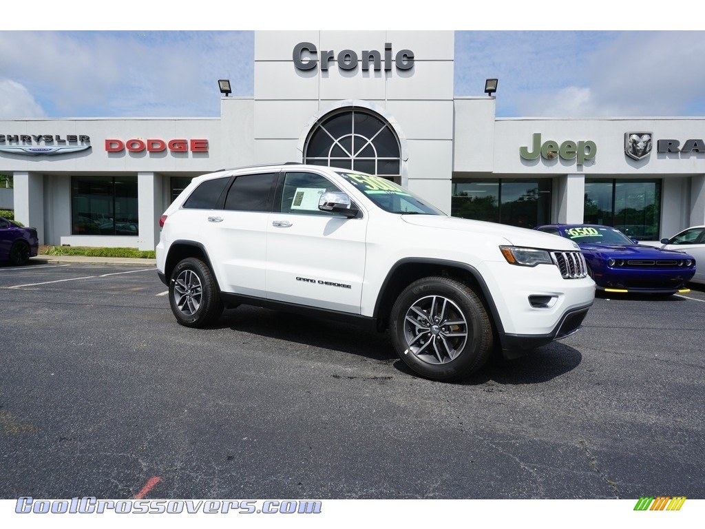 Bright White / Black Jeep Grand Cherokee Limited