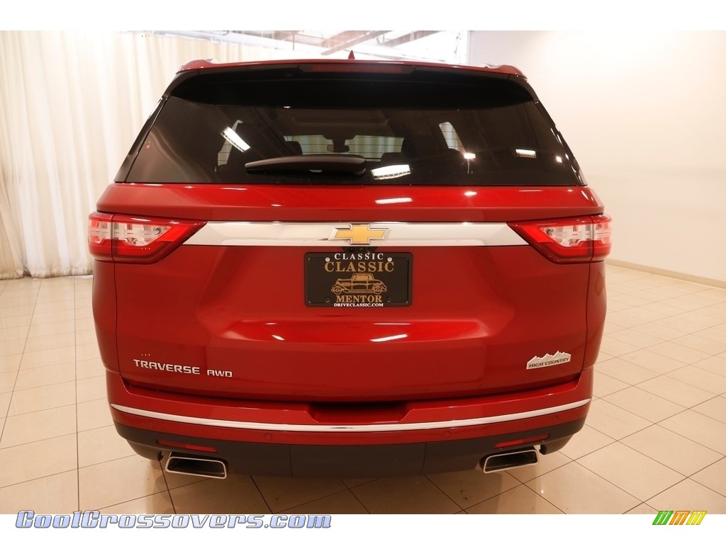 2018 Traverse High Country AWD - Cajun Red Tintcoat / High Country Jet Black/Loft Brown photo #22