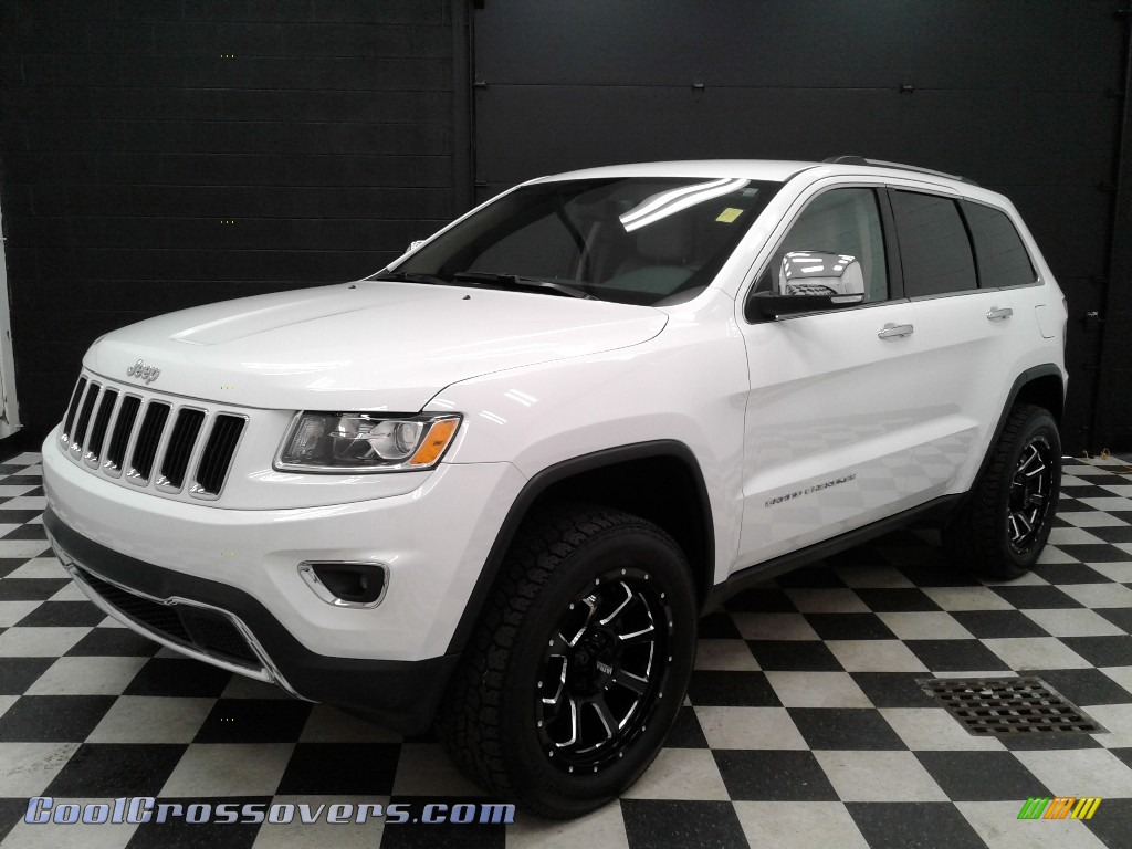 2015 Grand Cherokee Limited 4x4 - Bright White / Black/Light Frost Beige photo #2