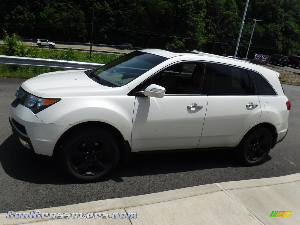 2010 MDX Technology - Aspen White Pearl / Taupe Gray photo #6