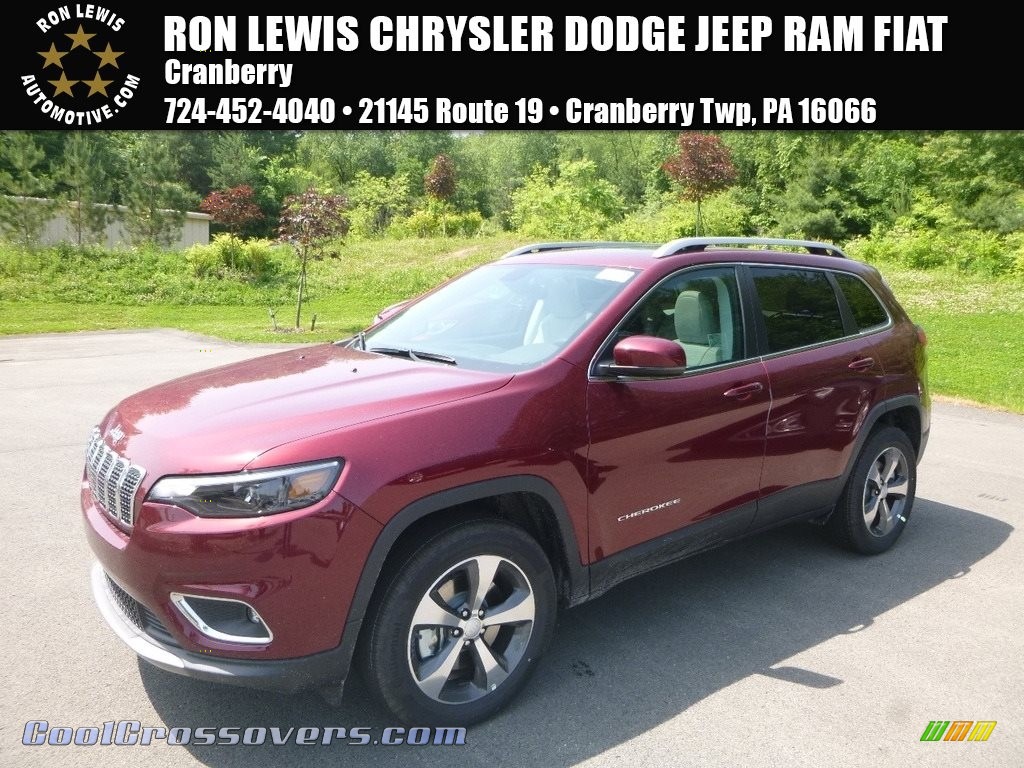 Velvet Red Pearl / Black Jeep Cherokee Limited 4x4