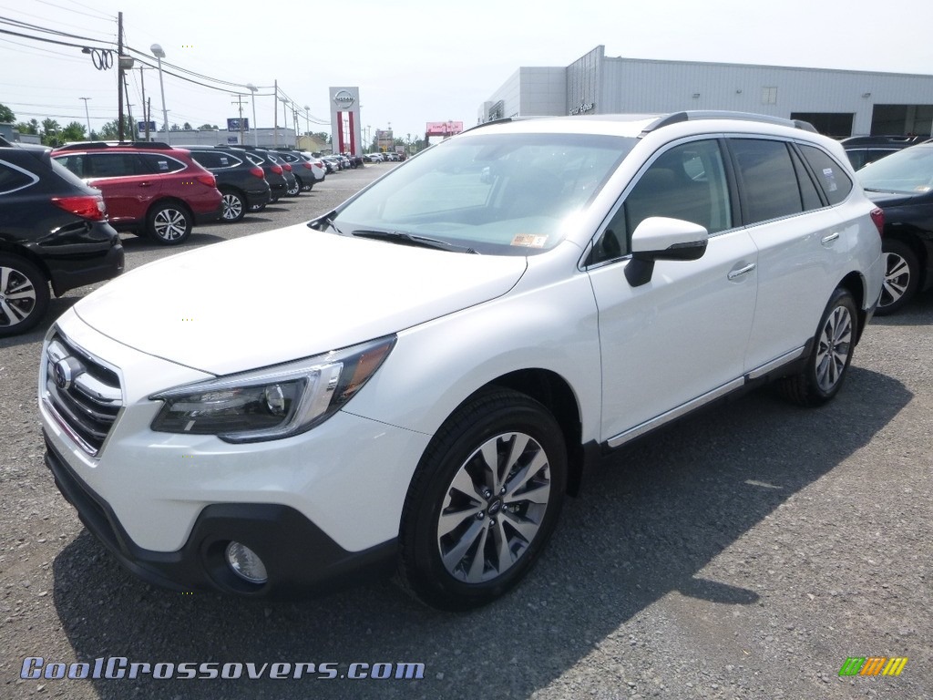 2018 Outback 2.5i Touring - Crystal White Pearl / Java Brown photo #8