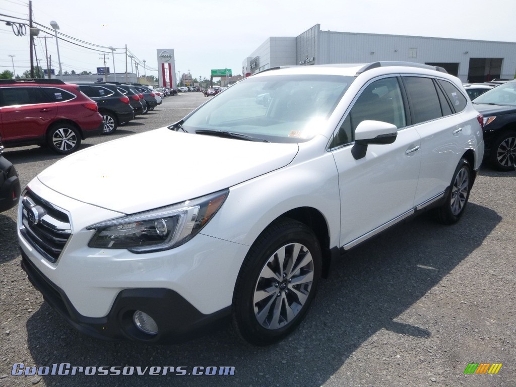 2018 Outback 2.5i Touring - Crystal White Pearl / Java Brown photo #8