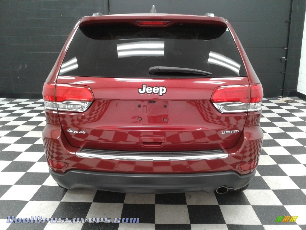 2015 Grand Cherokee Limited 4x4 - Deep Cherry Red Crystal Pearl / Black/Light Frost Beige photo #7