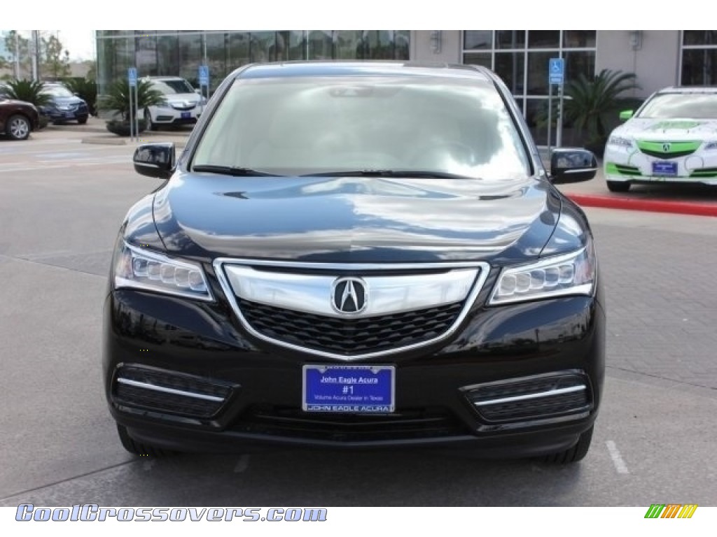 2016 MDX SH-AWD Technology - Crystal Black Pearl / Parchment photo #2