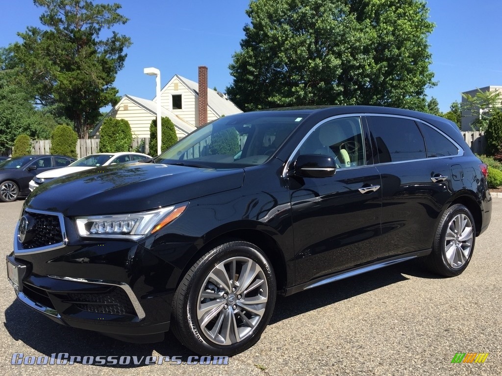 2017 MDX Technology SH-AWD - Crystal Black Pearl / Parchment photo #7