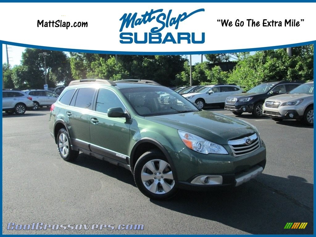 2011 Outback 3.6R Limited Wagon - Cypress Green Pearl / Warm Ivory photo #1