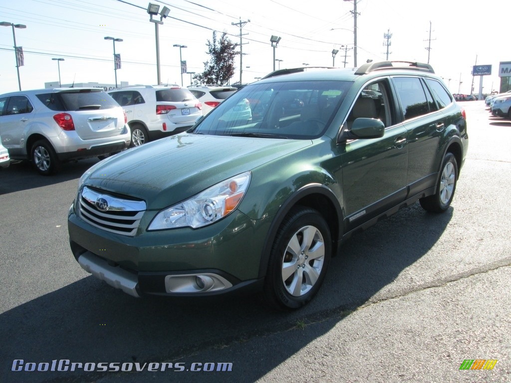 2011 Outback 3.6R Limited Wagon - Cypress Green Pearl / Warm Ivory photo #2