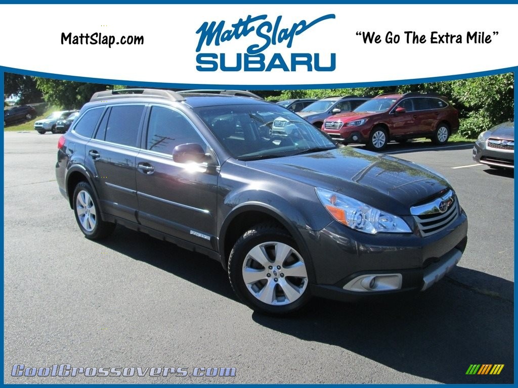 2011 Outback 3.6R Limited Wagon - Graphite Gray Metallic / Off Black photo #1