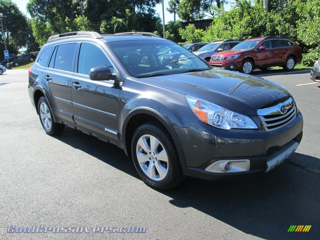 2011 Outback 3.6R Limited Wagon - Graphite Gray Metallic / Off Black photo #4
