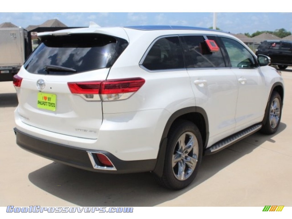2018 Highlander Limited AWD - Blizzard White Pearl / Ash photo #8