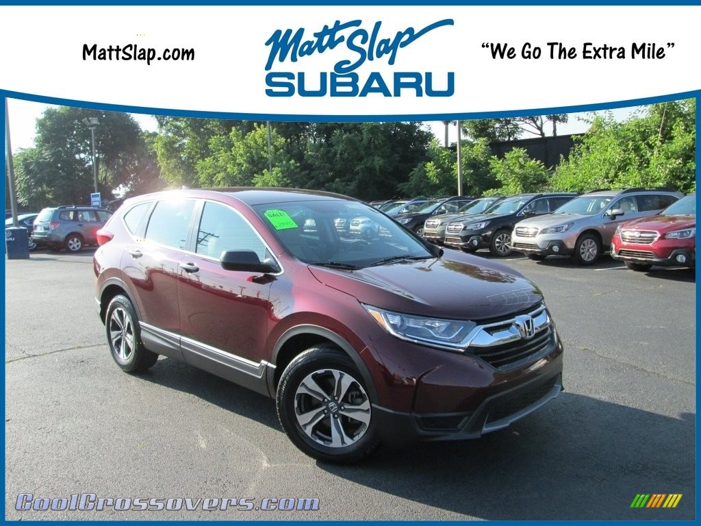 2017 CR-V LX - Basque Red Pearl II / Gray photo #1