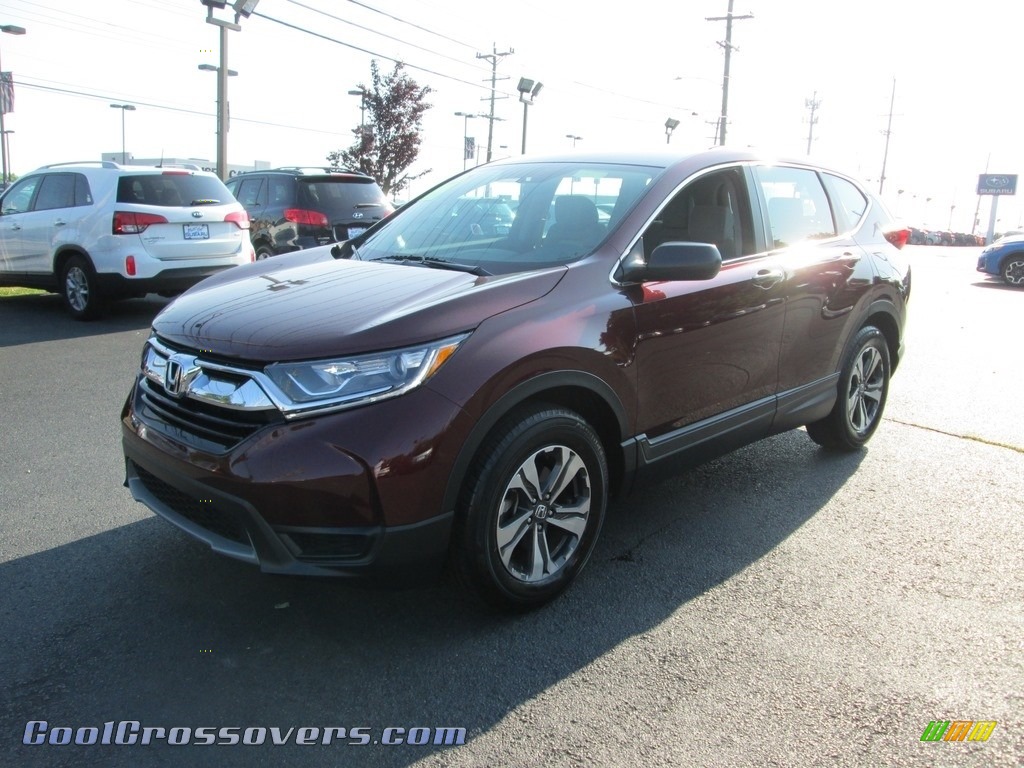 2017 CR-V LX - Basque Red Pearl II / Gray photo #2