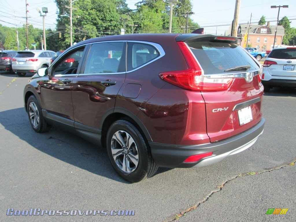 2017 CR-V LX - Basque Red Pearl II / Gray photo #8