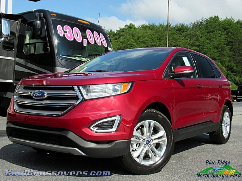 Ruby Red / Dune Ford Edge SEL