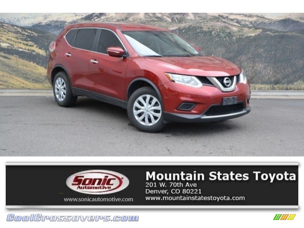 Cayenne Red / Charcoal Nissan Rogue S AWD