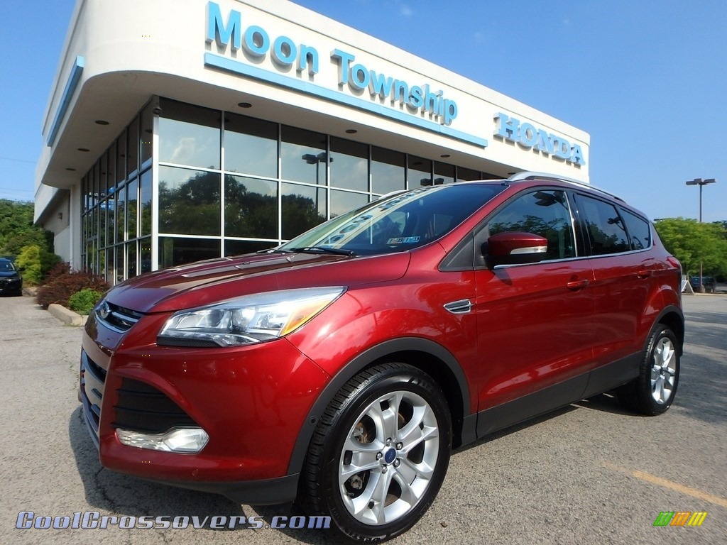 Ruby Red / Charcoal Black Ford Escape Titanium 2.0L EcoBoost 4WD