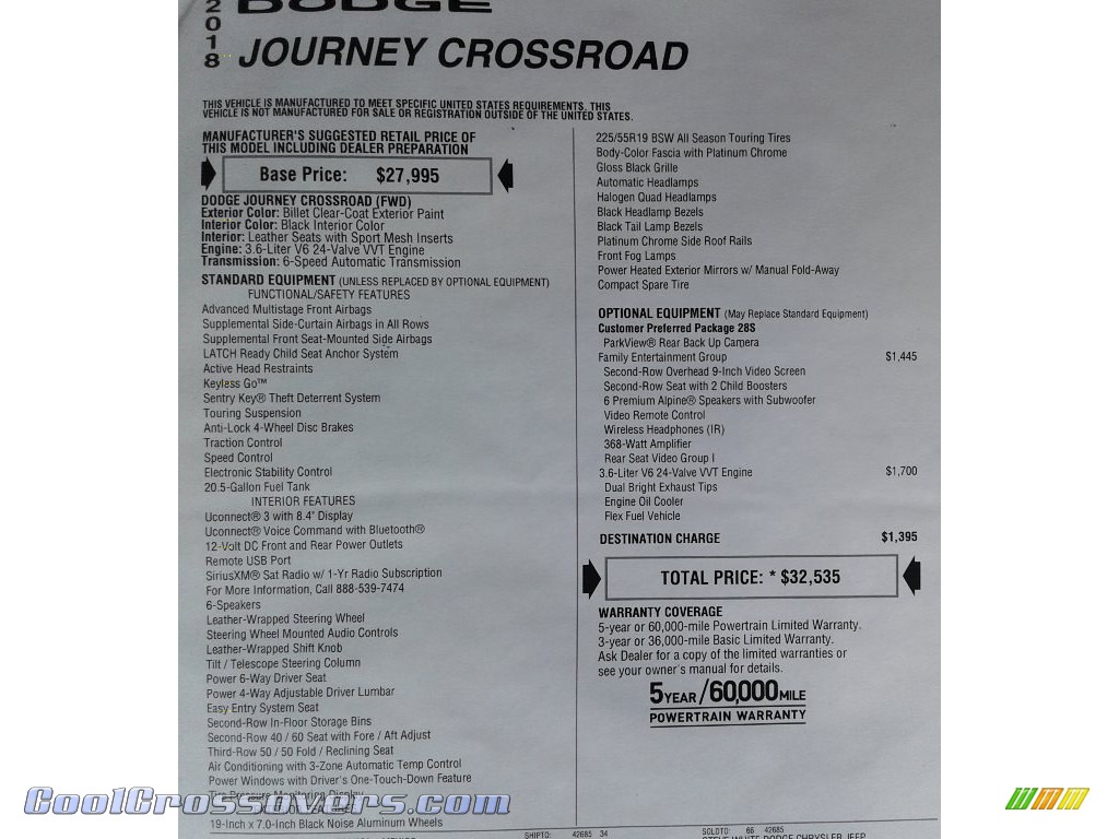 2018 Journey Crossroad - Billet / Black photo #38