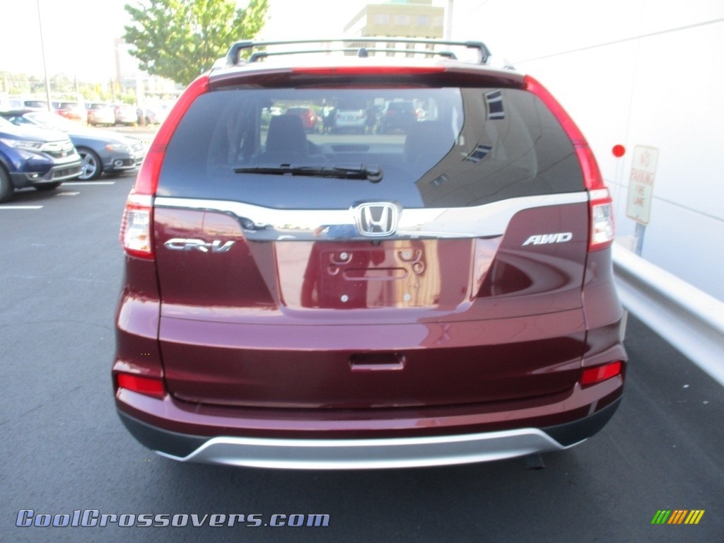2015 CR-V EX - Basque Red Pearl II / Gray photo #4