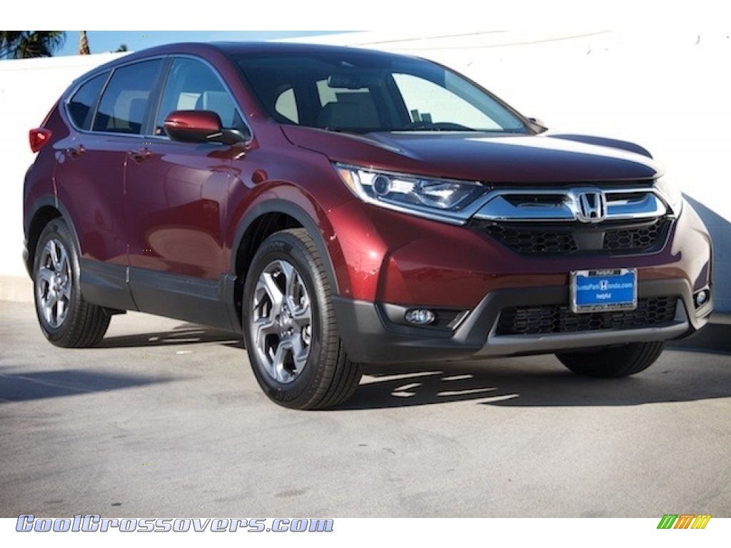 2018 CR-V EX-L - Basque Red Pearl II / Gray photo #1