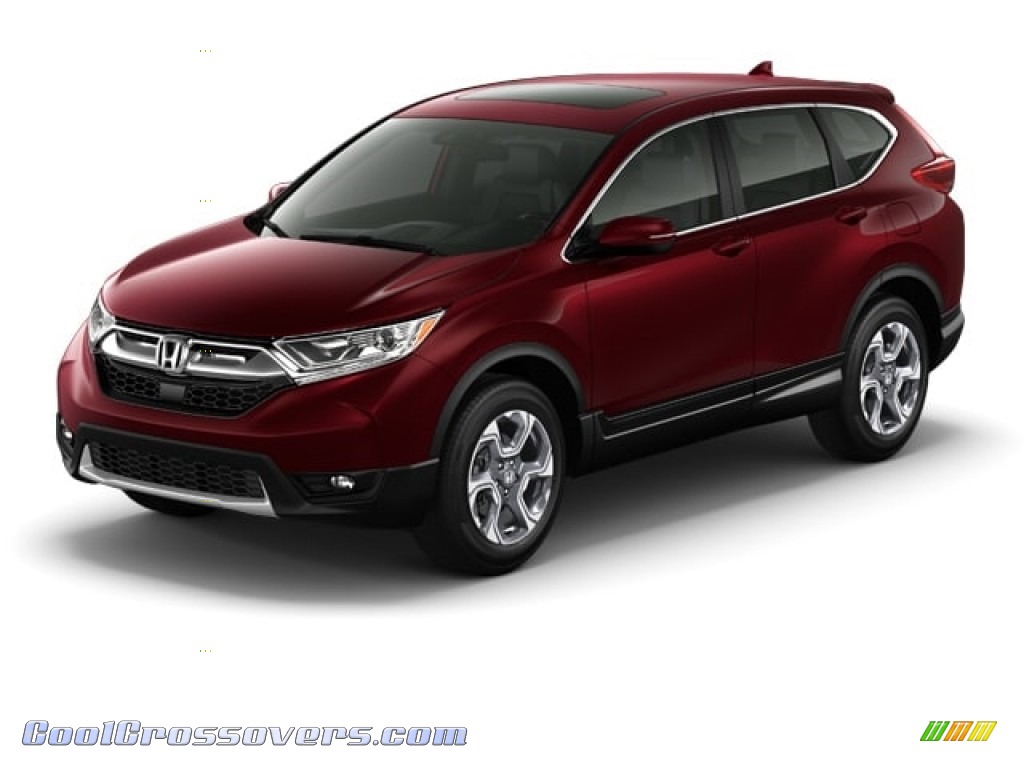 2018 CR-V EX-L - Basque Red Pearl II / Gray photo #29