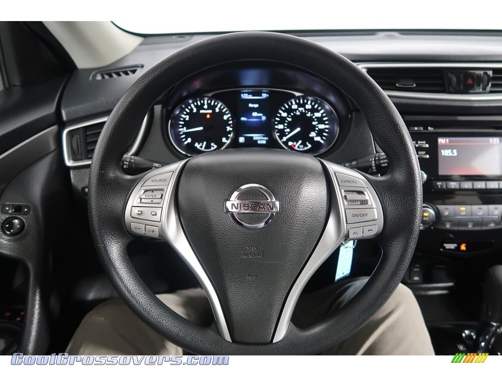 2015 Rogue S AWD - Brilliant Silver / Charcoal photo #19