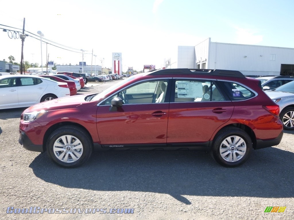 2019 Outback 2.5i - Crimson Red Pearl / Warm Ivory photo #7