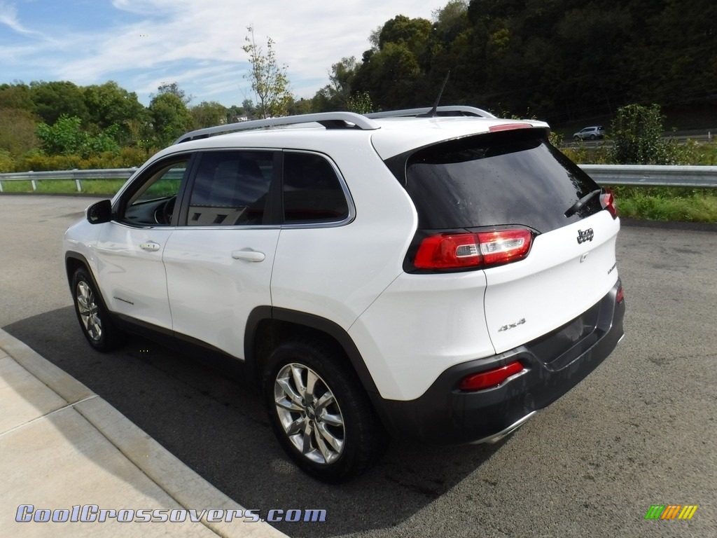 2015 Cherokee Limited 4x4 - Bright White / Black/Light Frost Beige photo #7