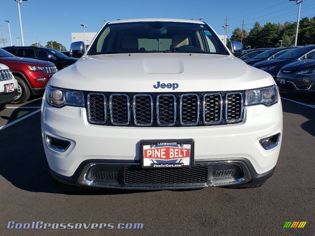 2019 Grand Cherokee Limited 4x4 - Bright White / Light Frost Beige/Black photo #2