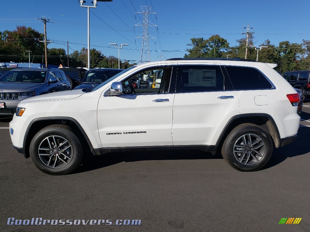 2019 Grand Cherokee Limited 4x4 - Bright White / Light Frost Beige/Black photo #3