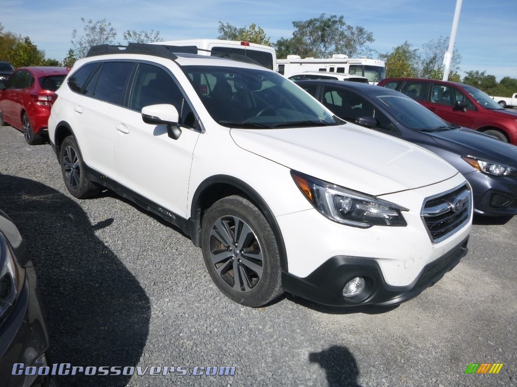 2018 Outback 2.5i Limited - Crystal White Pearl / Titanium Gray photo #1