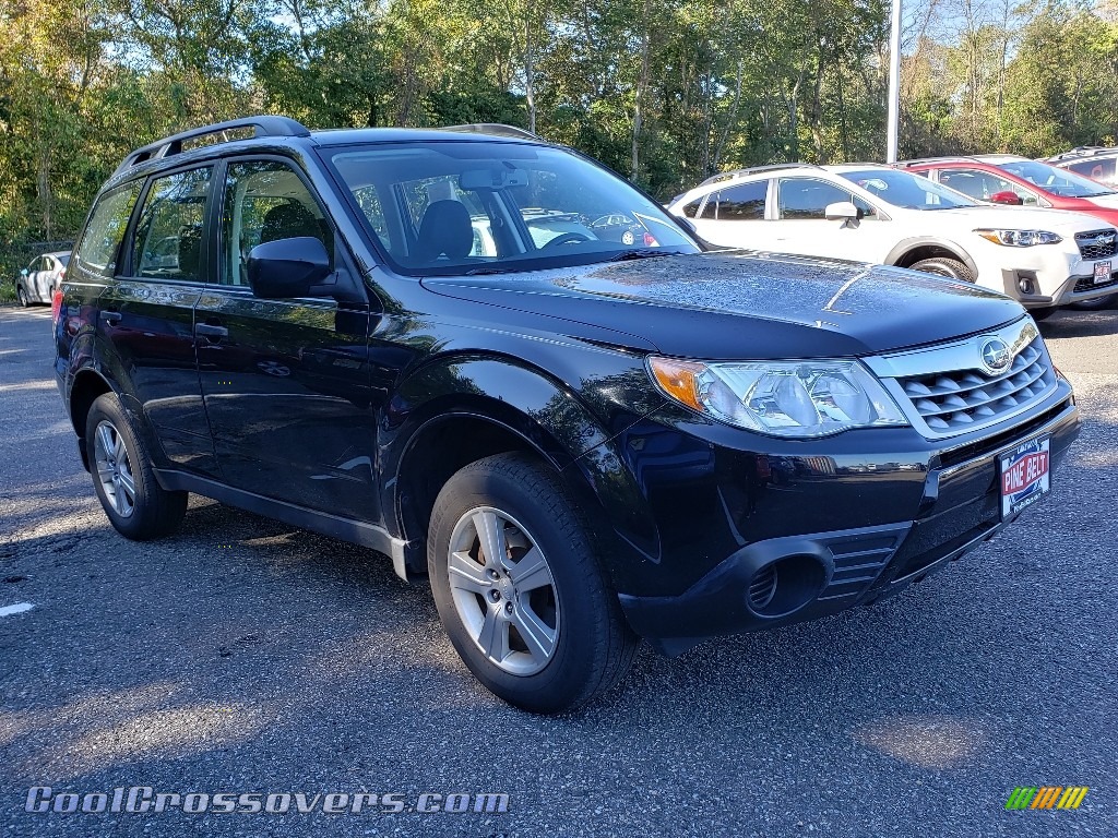 2013 Forester 2.5 X - Obsidian Black Pearl / Black photo #1