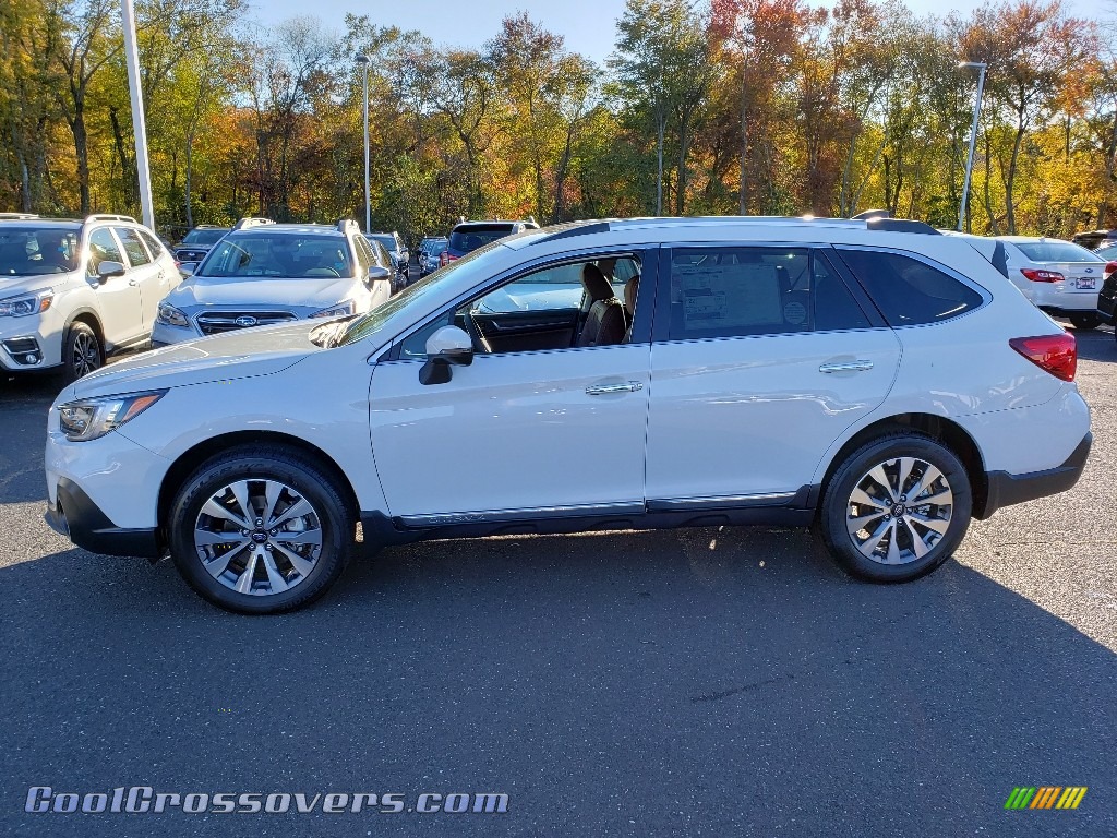 2019 Outback 3.6R Touring - Crystal White Pearl / Java Brown photo #3