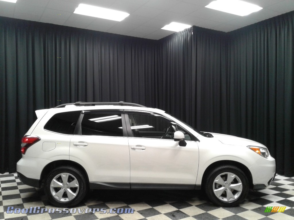 2016 Forester 2.5i Limited - Crystal White Pearl / Gray photo #5