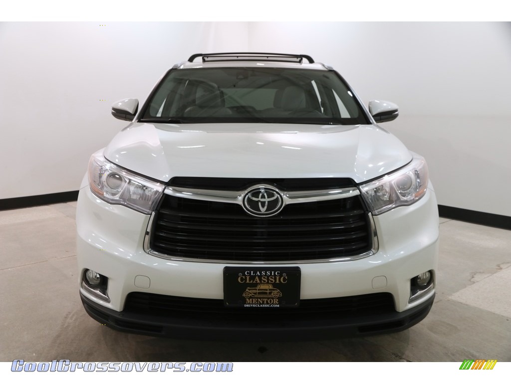 2015 Highlander Limited AWD - Blizzard Pearl White / Ash photo #2